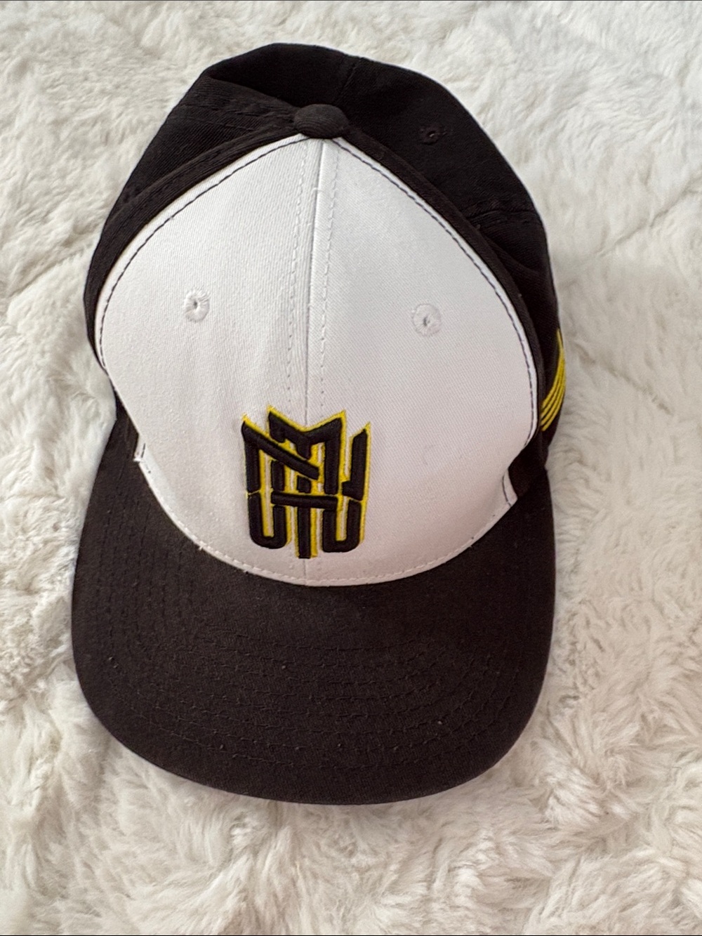 New Mexico United Black & White Men's Baseball Cap with Yellow Accent